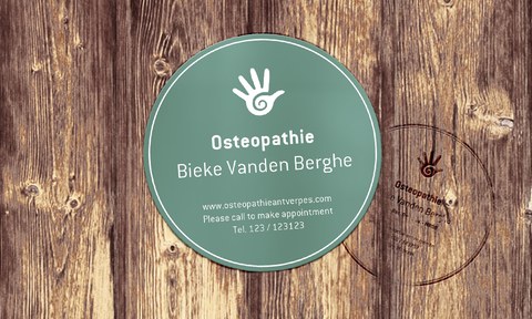 Bieke Vanden Berghe Osteopathie Sticker